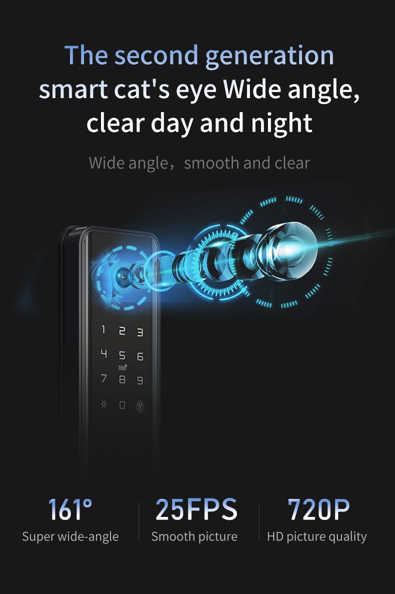 Intelligent Smart Door Lock with Cat Eye M1 - Image 4