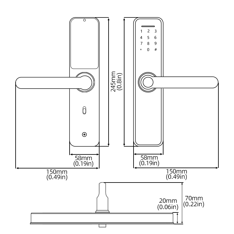 Smart Intelligent Door Lock A9 - Image 4