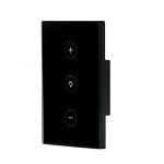 Smart Dimmer Switch 1 gang - black