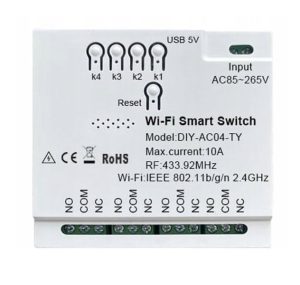 Smart WiFi Switch DIY-AC04-TY 4 Channel