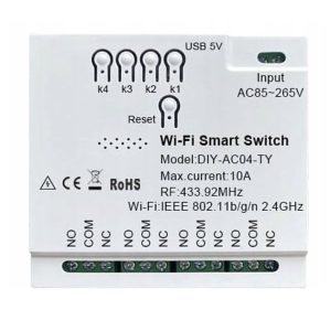 Smart WiFi Switch DIY-AC04-TY 4 Channel