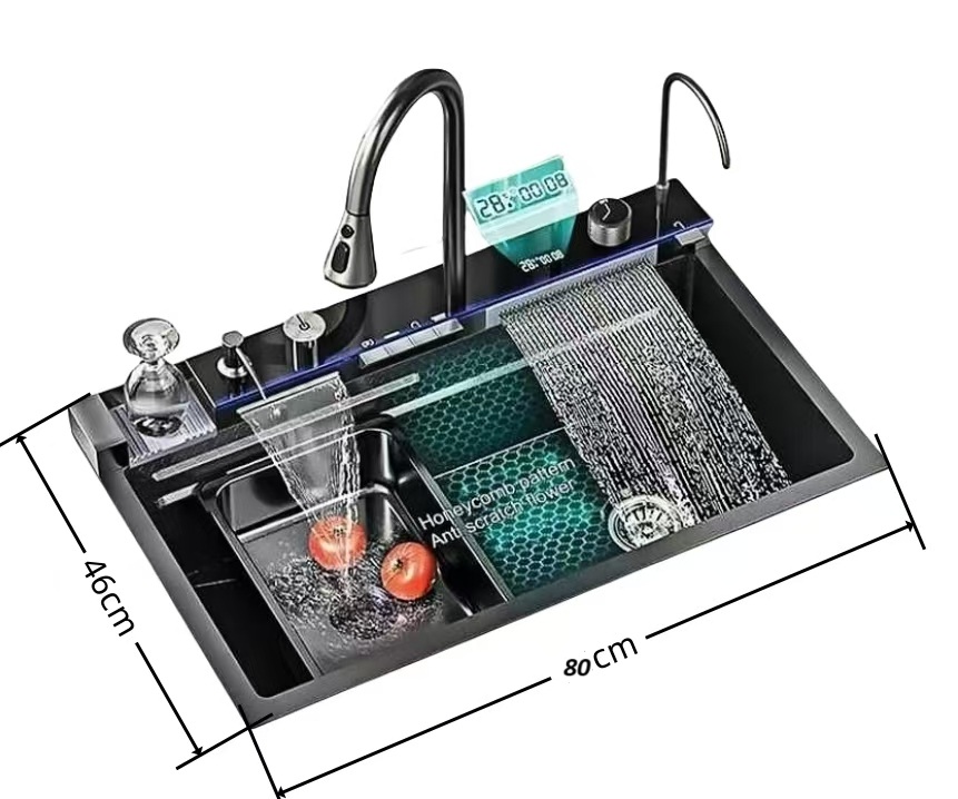 Multifunctional LED Modern Kitchen Sink 800mm - Image 5