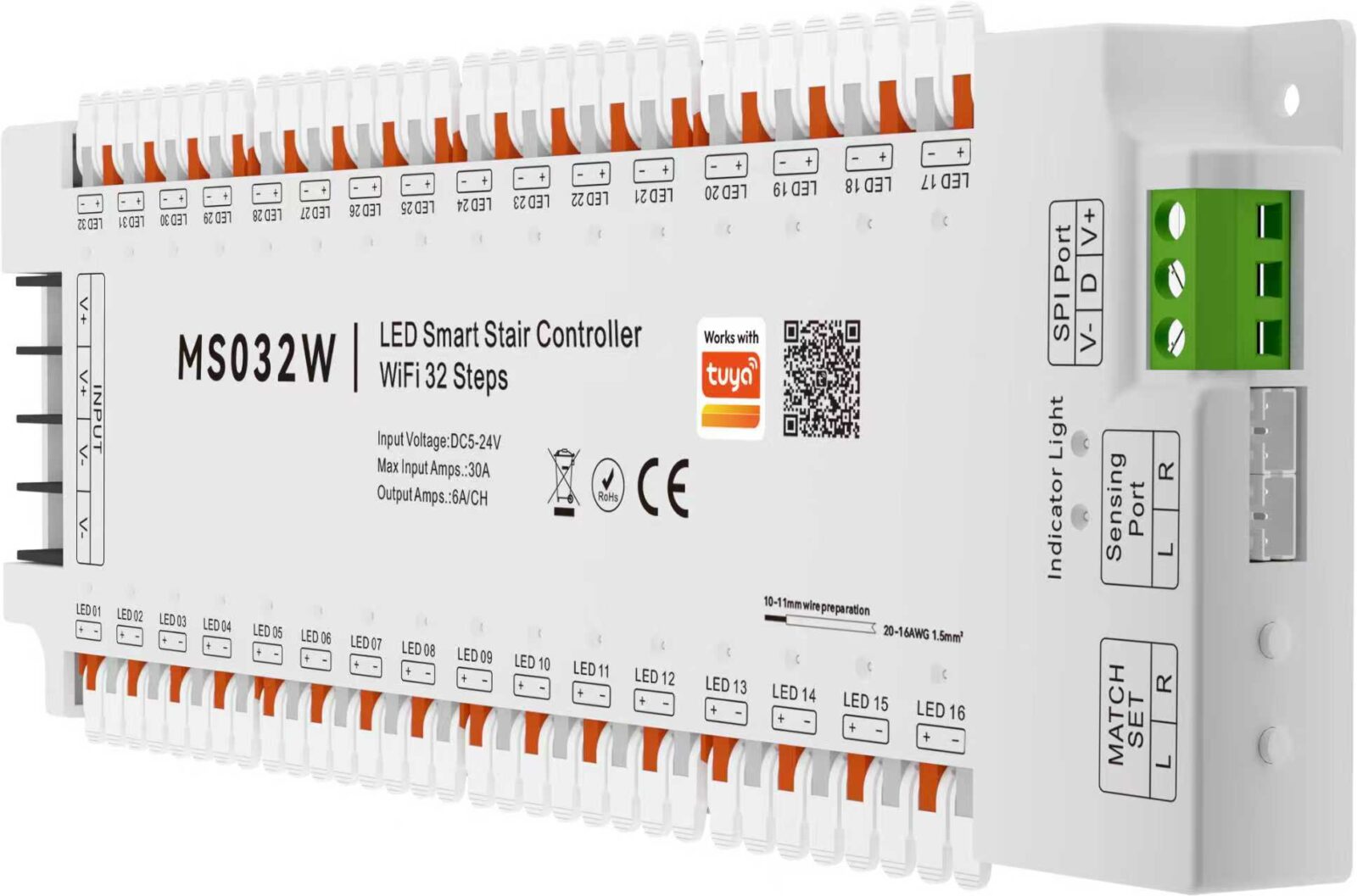 MS032W Smart LED Stair Controller 32-Step Kit | Tuya WiFi App Controlled | OneB - Image 5